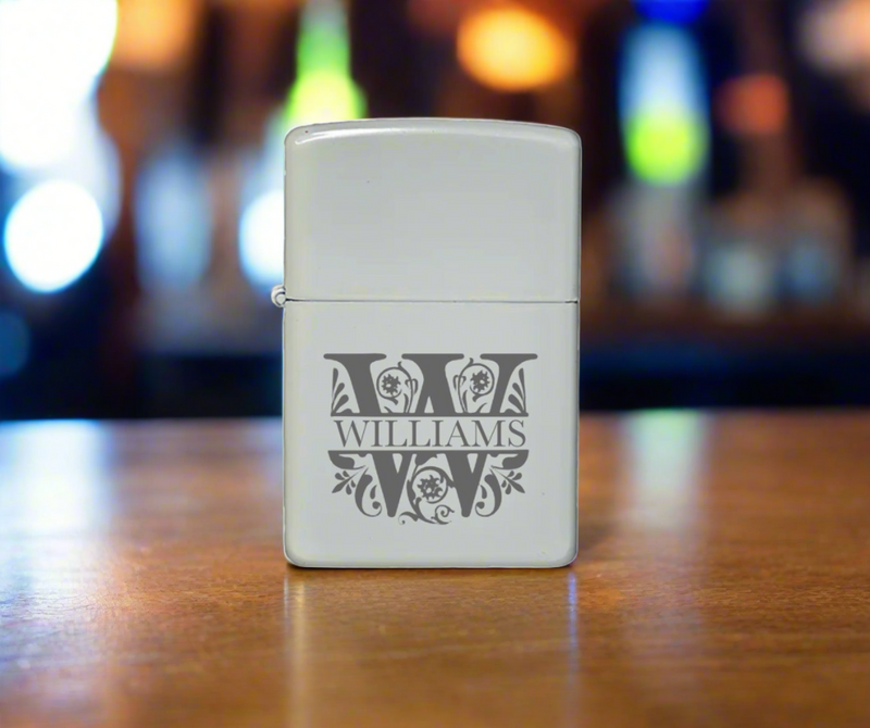 Personalized White Lighter -
