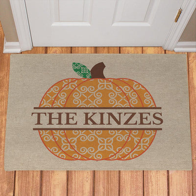 Personalized Pumpkin Doormat -