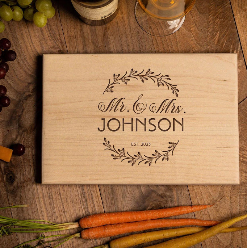 Personalized 8x12 Maple Cutting Board -