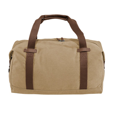 Personalized Cotton Canvas Duffel Bag - Khaki -