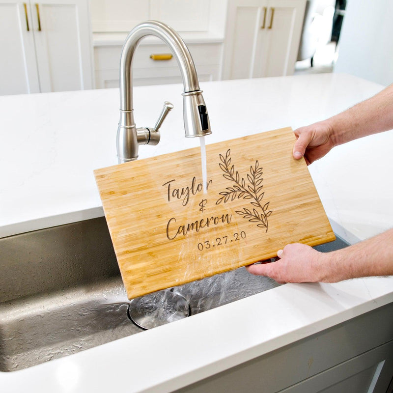 Personalized 11x17 Bamboo Cutting Board (Modern Collection) -