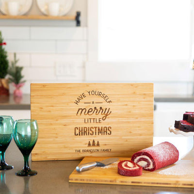 Personalized Christmas Bamboo Cutting Boards 11x17 -  - Completeful