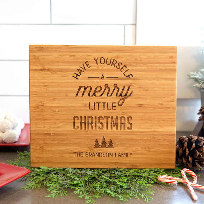 Personalized Christmas Bamboo Cutting Boards 11x13 -  - Qualtry