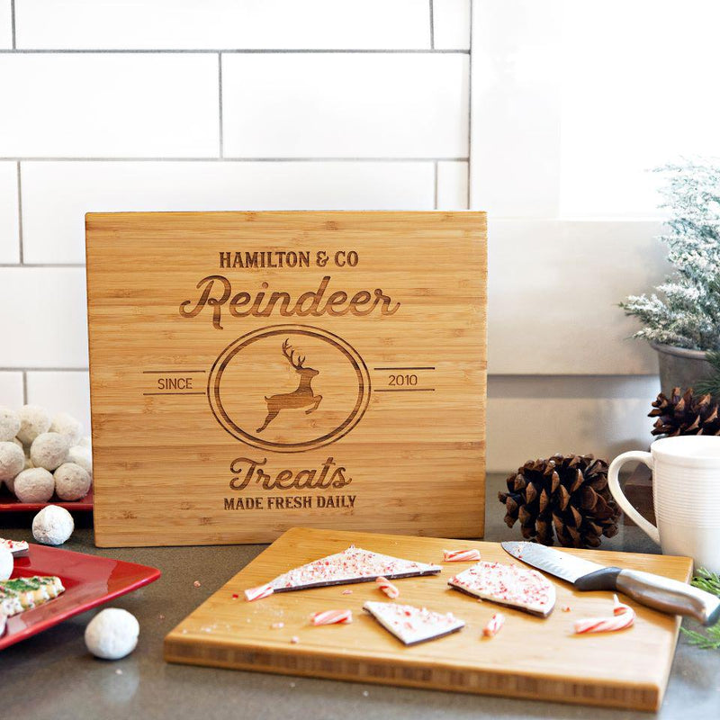 Personalized Christmas Bamboo Cutting Boards 11x13 -  - Qualtry