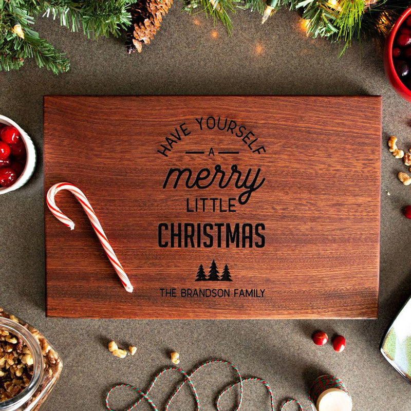 Personalized 10x15 Christmas Mahogany Cutting Boards -  - Qualtry