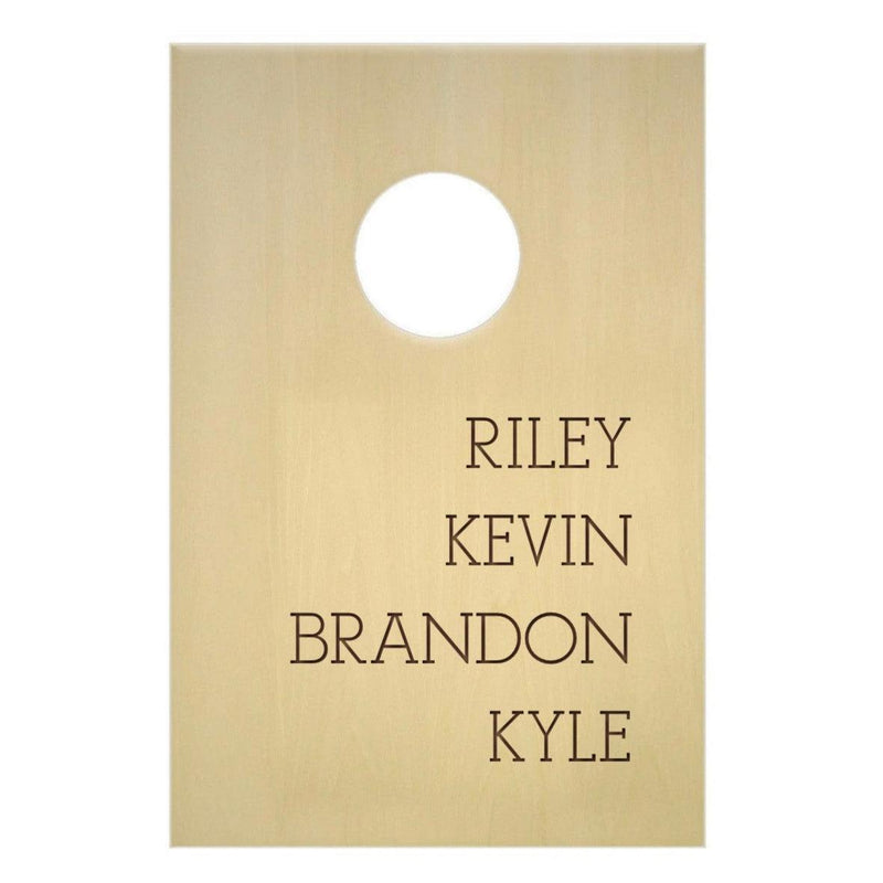 Personalized Mini Bean Bag Toss/Cornhole Game - Family Names -
