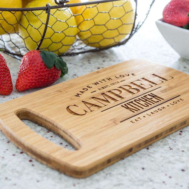 Personalized Small Easy Carry Cutting Board - Modern Collection -  - Qualtry