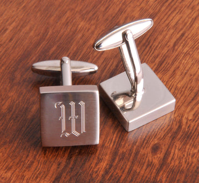 Personalized Square Cufflinks -  - Completeful