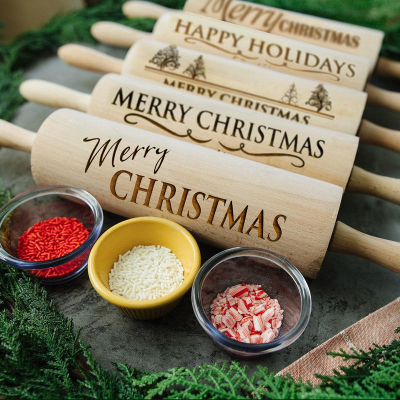 Personalized Christmas Rolling Pins - 5 Designs -  - Qualtry