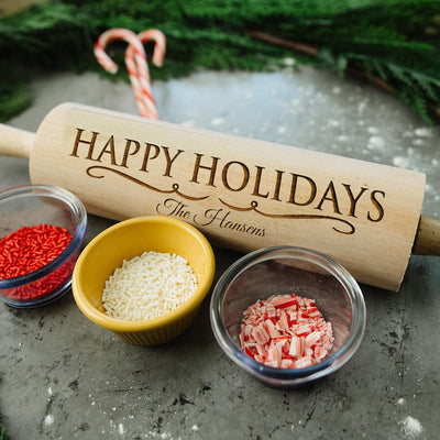 Personalized Christmas Rolling Pins - 5 Designs -  - Qualtry