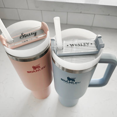 Personalized Acrylic Top Piece for Stanley Tumbler -