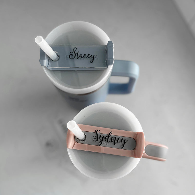 Personalized Acrylic Top Piece for Stanley Tumbler -