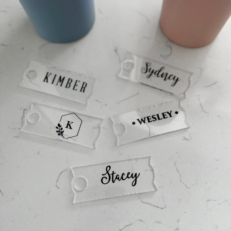 Personalized Acrylic Top Piece for Stanley Tumbler -