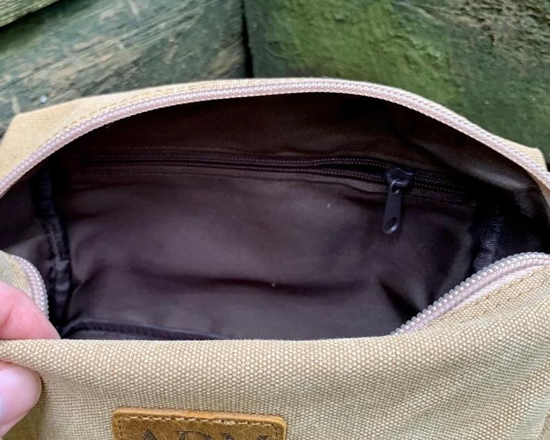 Personalized Canvas Travel Toiletry Bag -  - Completeful