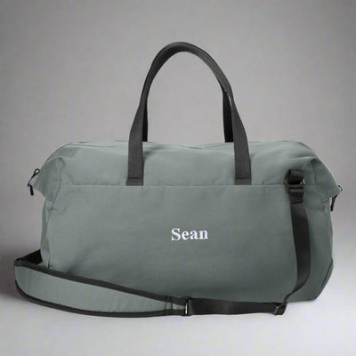 Personalized Modern Duffel Bag - Storm Grey -  - Completeful