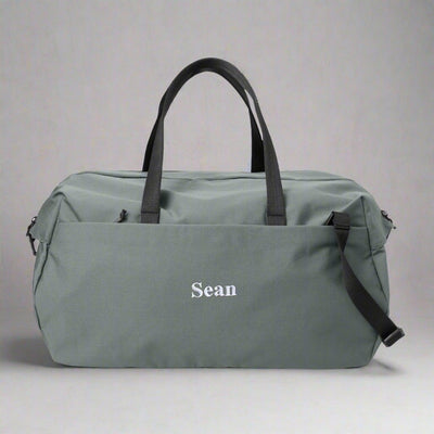 Personalized Modern Duffel Bag - Storm Grey -