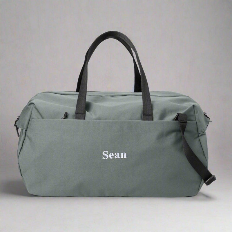 Personalized Modern Duffel Bag - Storm Grey -