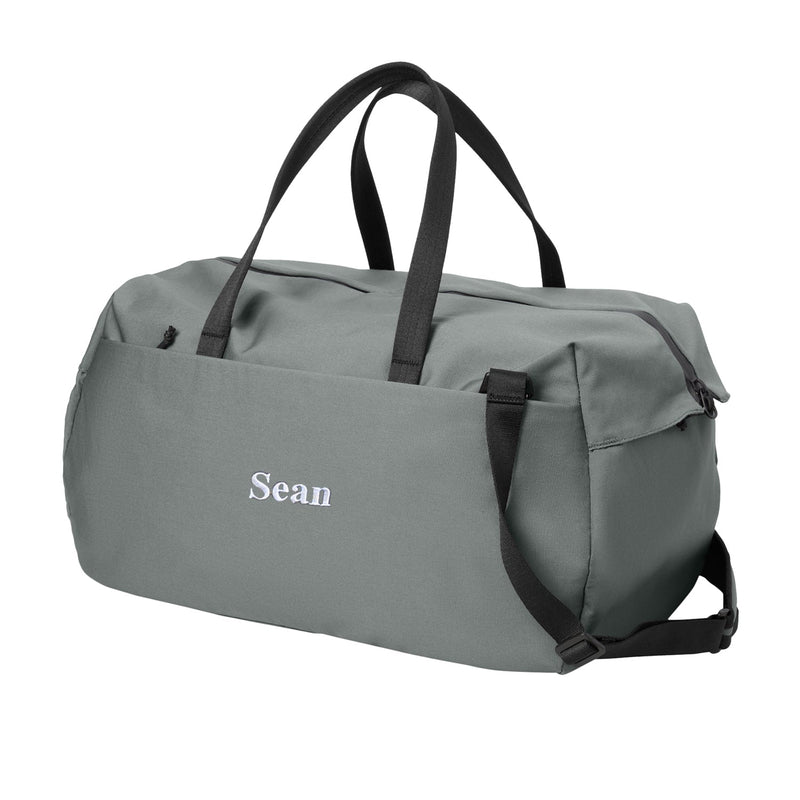 Personalized Modern Duffel Bag - Storm Grey -