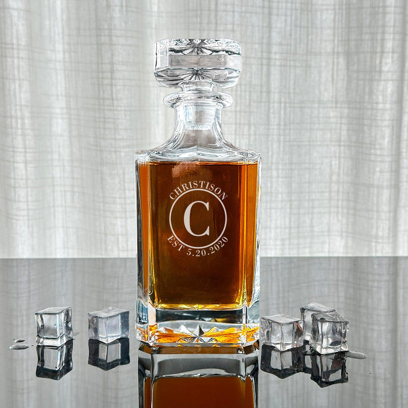 Personalized Square Decanter -