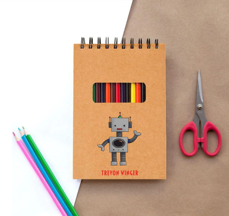 Personalized Coloring Books - Floral -