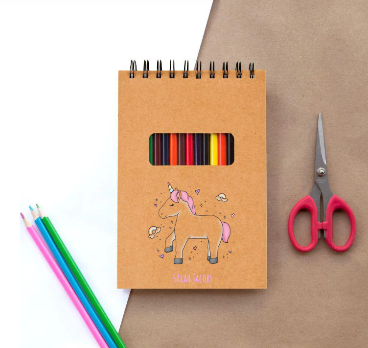 Personalized Coloring Books - Floral -