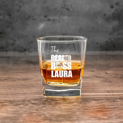 Personalized Wedding Square Rocks Glasses - - Completeful
