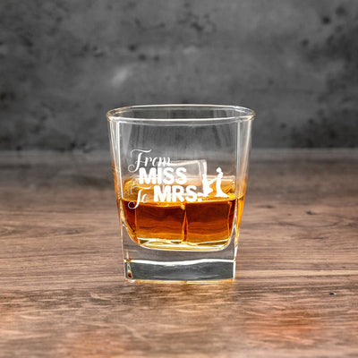 Personalized Wedding Square Rocks Glasses - - Completeful