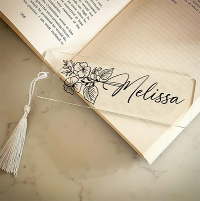 Personalized Acrylic Bookmark with Tassle -  - Completeful