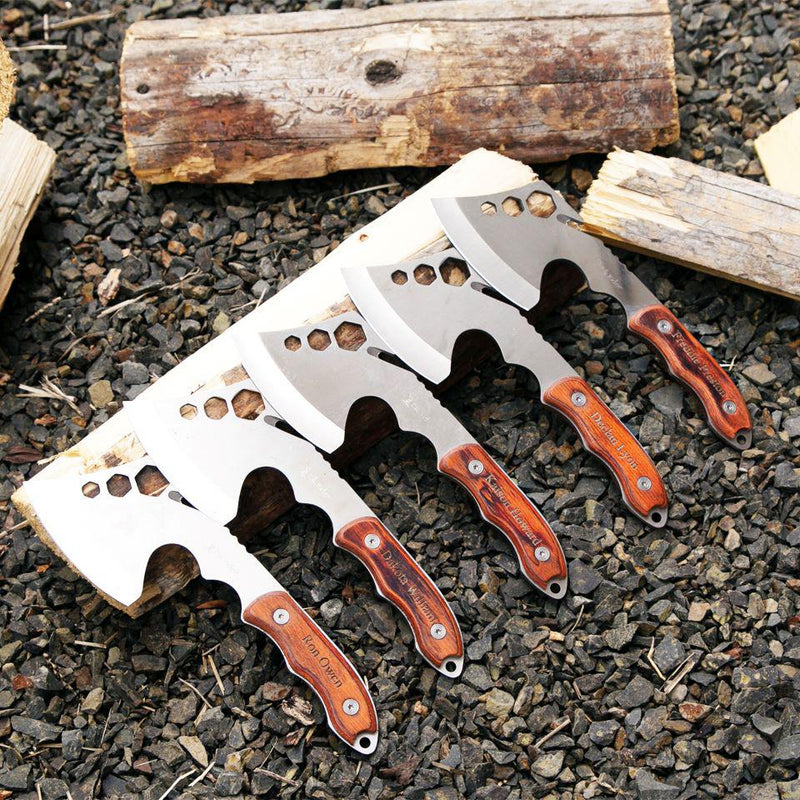 Personalized Set of 5 Elk Ridge Axes -  - JDS