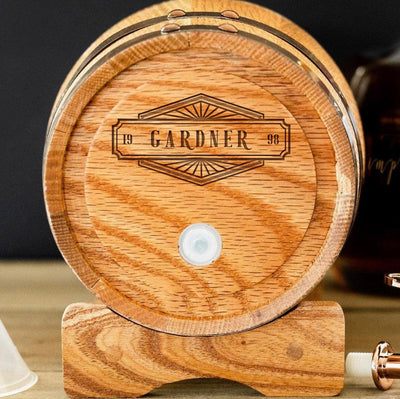 Personalized 2 Liter Oak Aging Barrel -  - Red Head Barrels