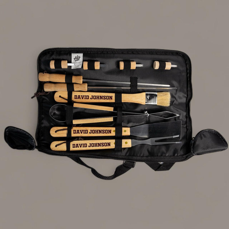Personalized BBQ Set with Bag -