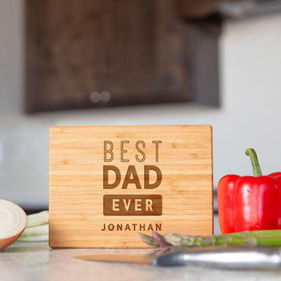 Personalized Bamboo Cutting Boards for Dad - 11x17 -