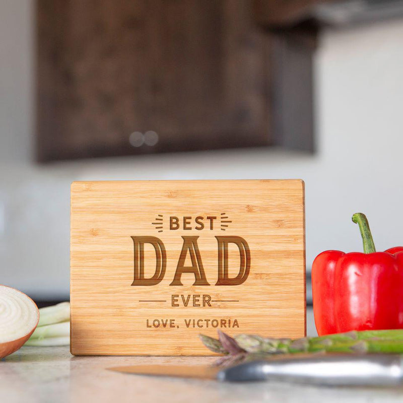 Personalized Bamboo Cutting Boards for Dad - 11x17 - - Completeful