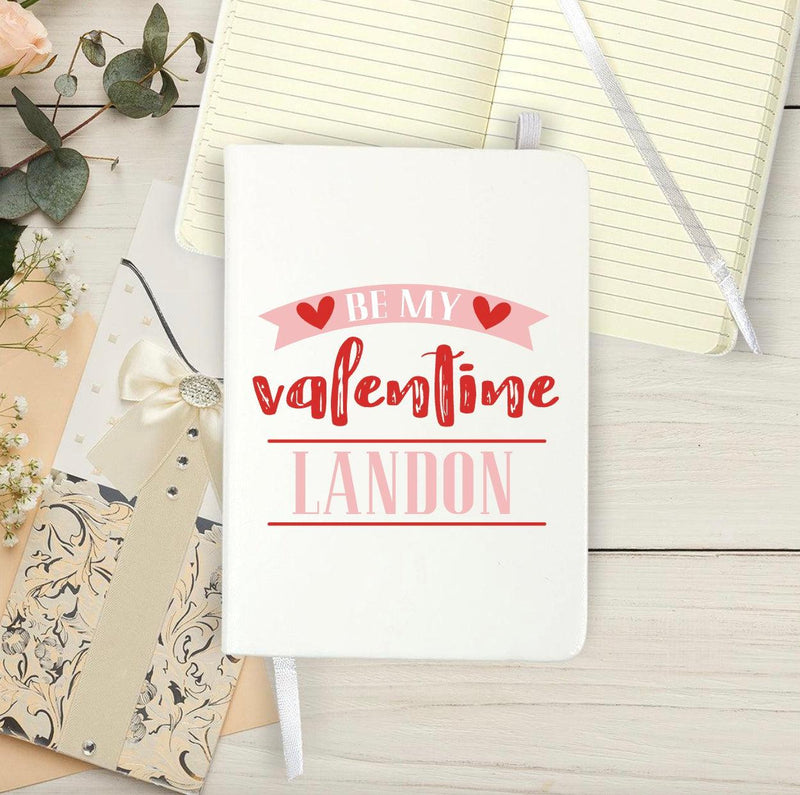 Personalized Be My Valentine Journal -