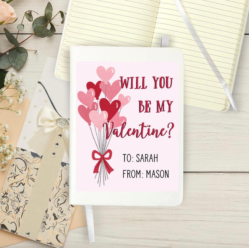 Personalized Be My Valentine Journal -
