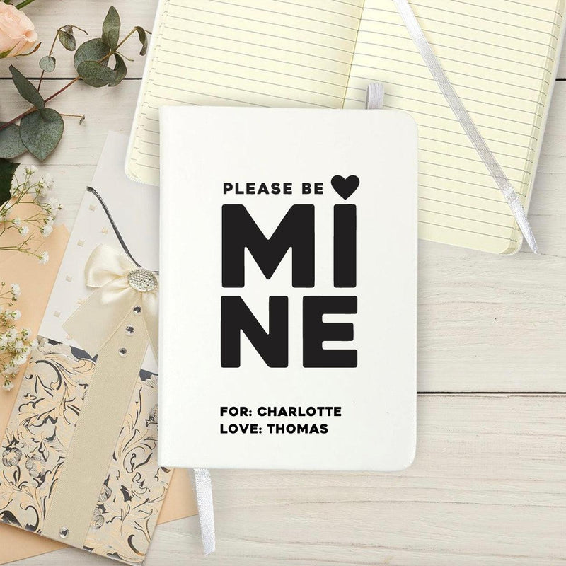 Personalized Be My Valentine Journal -