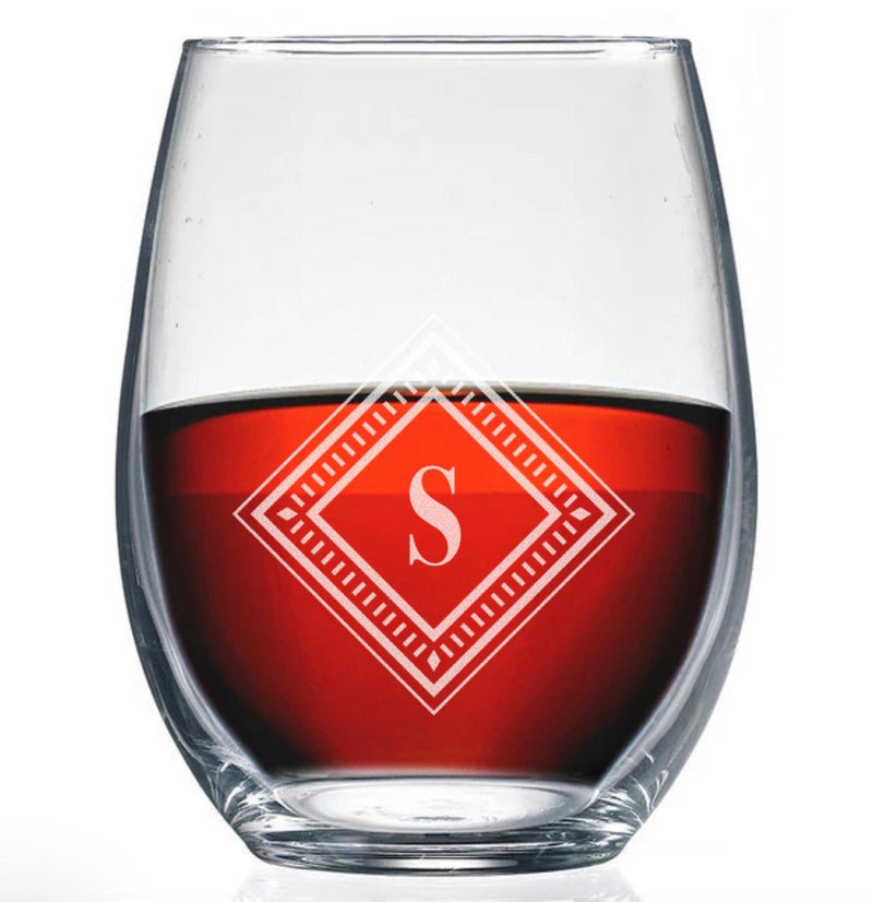 Personalized Stemless Wine Glass -