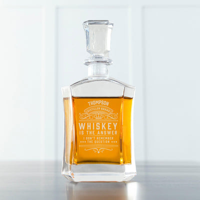 Personalized Whiskey Is The Answer Decanter -