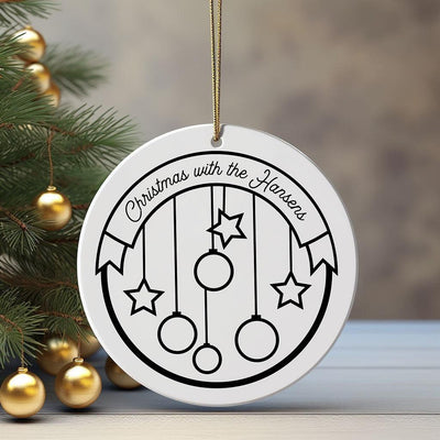 Personalized Stars and Ornaments Christmas Ornament -