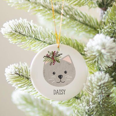 Personalized Pet Christmas Ceramic Ornament -  - Qualtry