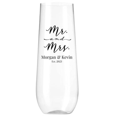 Personalized Wedding Champagne Glasses -