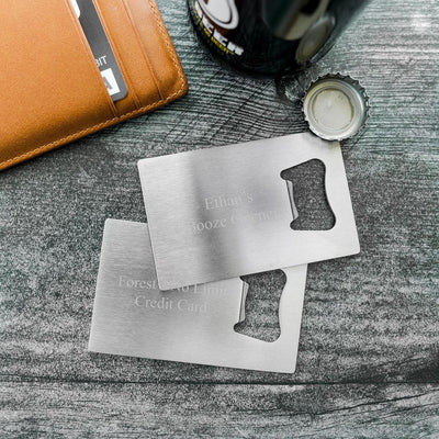 Personalized Credit Card Bottle Opener -  - Completeful