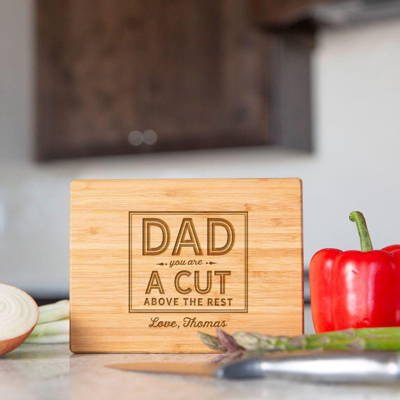 Personalized Bamboo Cutting Boards for Dad - 11x17 - - Completeful