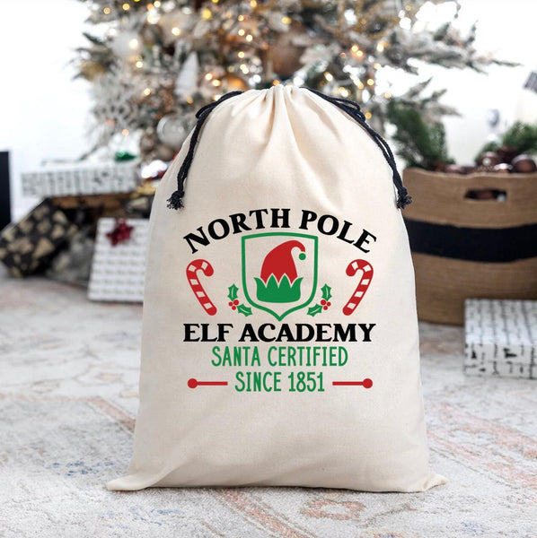 Kids' Elf Watch White Cotton Bags - Small -