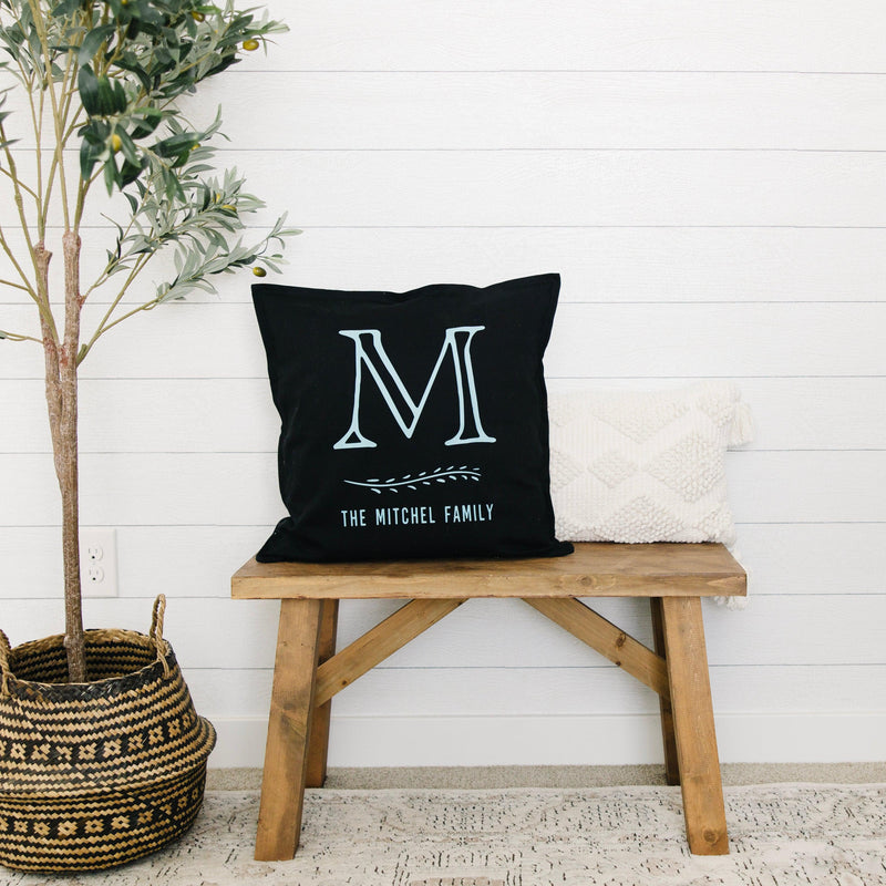 Monogram Colorful Throw Pillow Covers -  - Qualtry