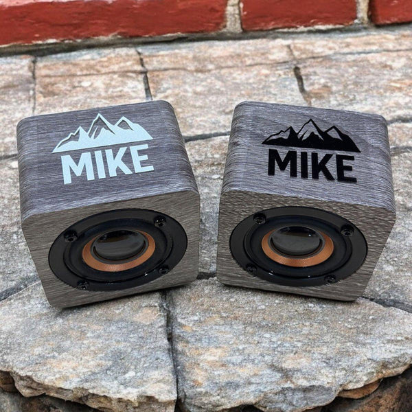 Personalized Gray Bluetooth Speaker -
