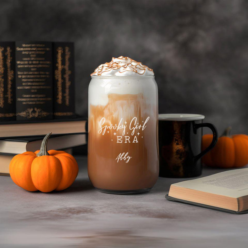 Personalized Halloween Glass Can - 16oz -  - JDS