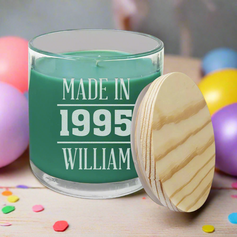 Personalized Birthday Scented Candles -