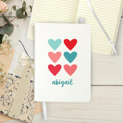 Personalized Hearts Valentine's Day Journal -