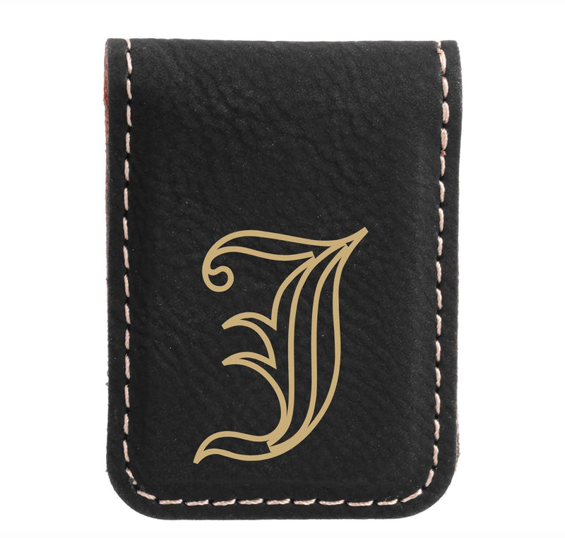 Personalized Leather Money Clip -